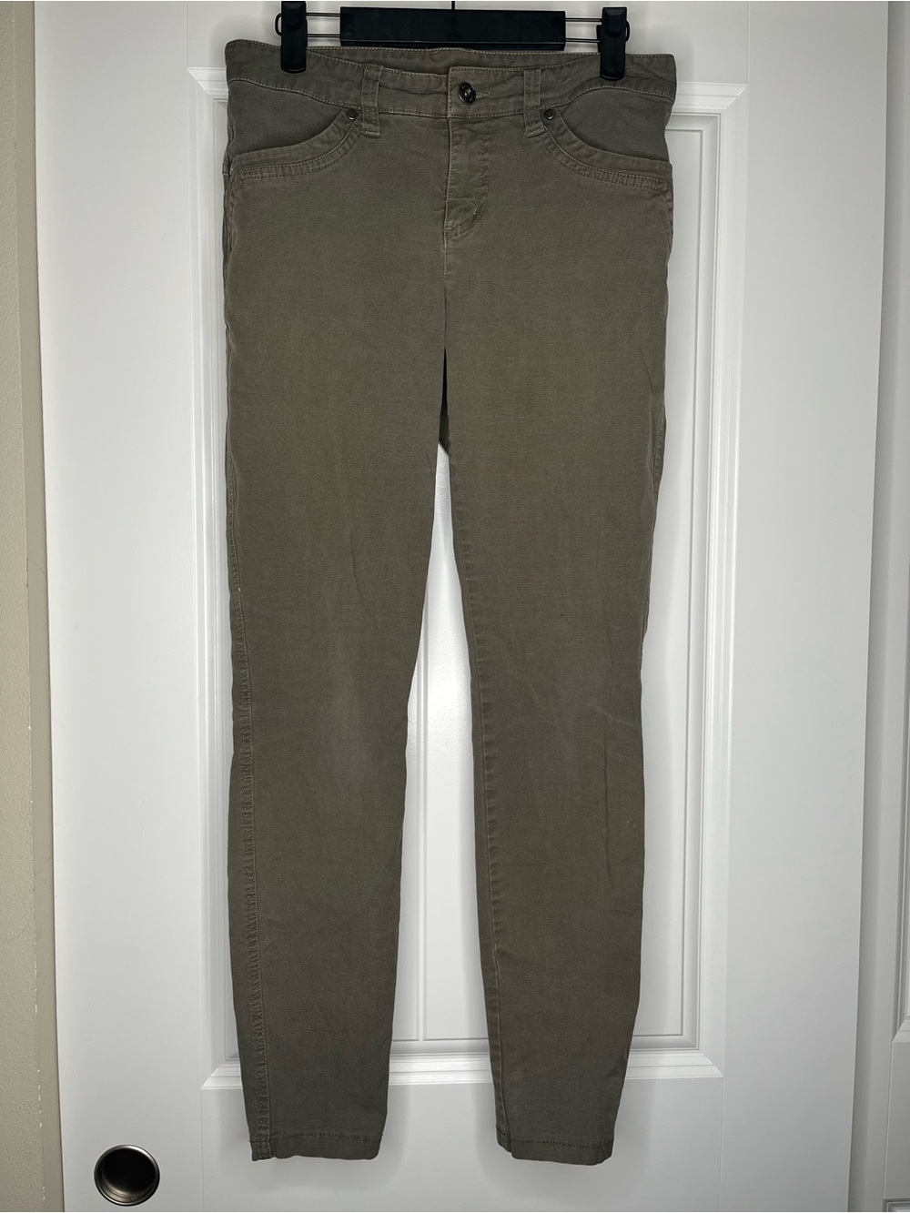 Kuhl Legendary Pants Women Sz 6 Hiking Stretch Brooke Skinny Khaki Green Gorp